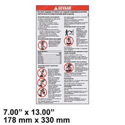Picture of Decal Danger General Safety