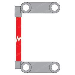 Picture of Leadhead - 2/0 Red 10 Ft Offset