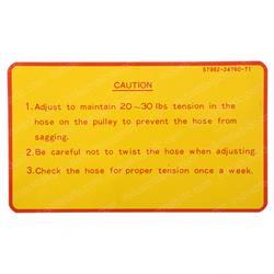 Picture of Plate - Caution