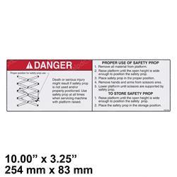 Picture of Decal - Danger Safety Prop