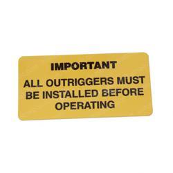 Picture of Decal Important All Out.