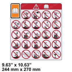 Picture of Decal -  Vl, Danger Hazards Pi