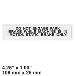 Picture of Decal - Park Brake