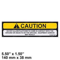 Picture of Decal - Caution Ground