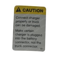 Picture of Decal - Charger Hook-Up Caution