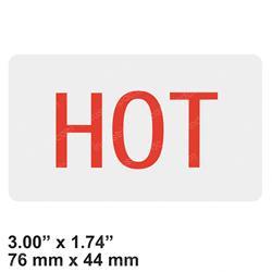 Picture of Decal Label Hot