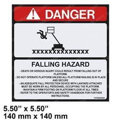 Picture of Decal - Falling Hazard Eng