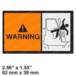 TELEDYNE PRINCETON 604-138 DECAL - WARNING MAST TILT