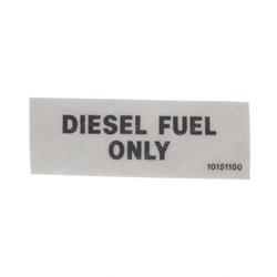 SIMON 10151100 DECAL - DIESEL FUEL ONLY