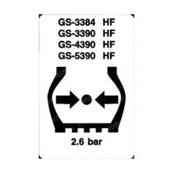 Picture of Decal - Tire Press Gs90 Ce