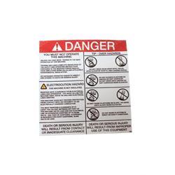Picture of Decal - Danger Electtip Over