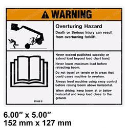 Picture of Decal Warn Overturn Hazard