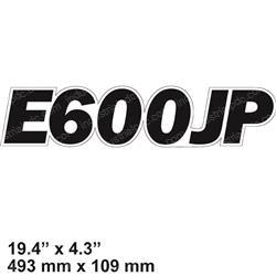 Picture of Decal Model Design. E600jp