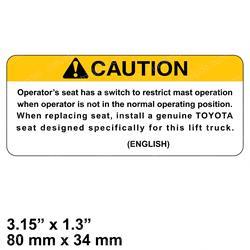 Picture of Decal - Caution