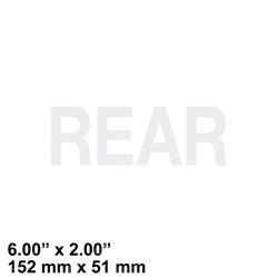Picture of Decal - Rear English
