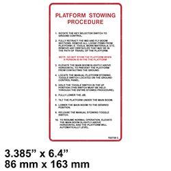 Picture of Label Manual Stowing
