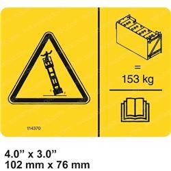 Picture of Decal - Tip Over Hazard