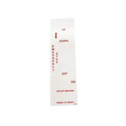 Picture of Decal - Control Box Narrow