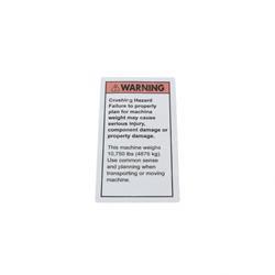 Picture of Decal Warning Crushing Haz