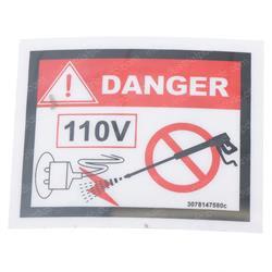 Picture of Decal - Electricity/Water Warn