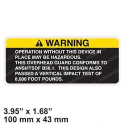 Picture of Decal - Warning