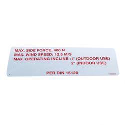 Picture of Label Wind Speed and Side F