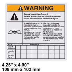 Picture of Decal,annual Insp***, Mini