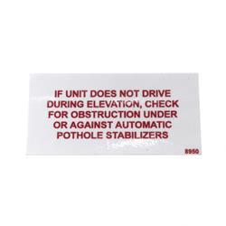 Picture of Decal - Pothole Obstruction