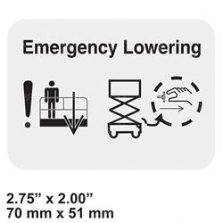 Picture of Decal,emergency Lowering,