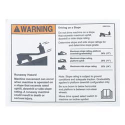 Picture of Decal Warning Runaway Machine