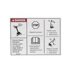 Picture of Decal - Danger Tipover Tilt