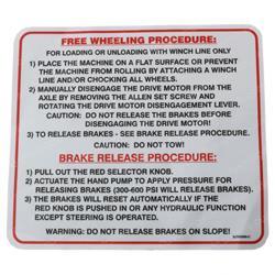 Picture of Label Brake Manifold
