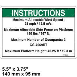 Picture of Decal - Notice Side Frc4069 Ans