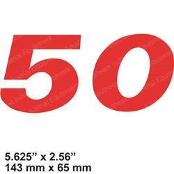 PARTSLIFT AA1044073 DECAL - MODEL 50
