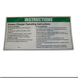 Picture of Decal Notice Charger Instruc