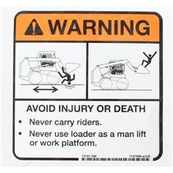 Picture of Decal - Warning Avoid Injury