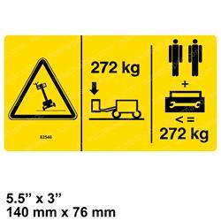 Picture of Decal - Capacity 272kg