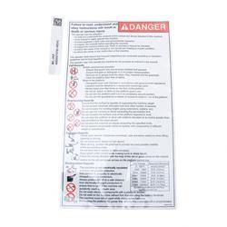 Picture of Decal Danger General Hazards
