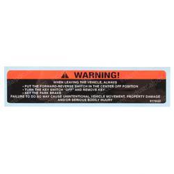 Picture of Decal - Warning