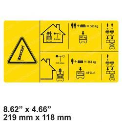 Picture of Decal - Max Capacity 363kg