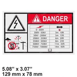 Picture of Decal - Voltage Line Warning