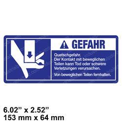 Picture of Decal Danger Crushing Hazard