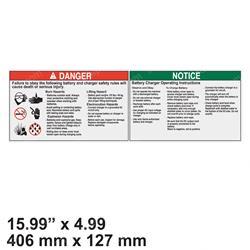 Picture of Decal - Charger Battery Safety