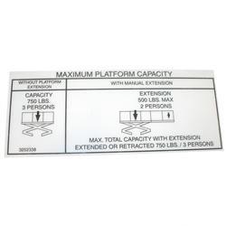 Picture of Nameplate (500/750# Cap)