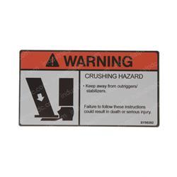 Picture of Decal O/R Warning (dom/Csa)