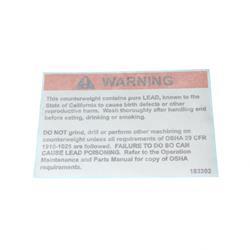 Picture of Decal - Warning