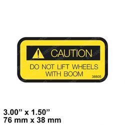 Picture of Decal - Do Not Lift Wheels