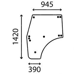 Picture of Tractor Cab Door Glasses
