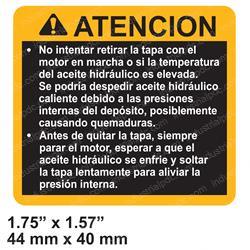 Picture of Decal - Attention (sp)