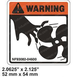 Picture of Decal - Warning Fan